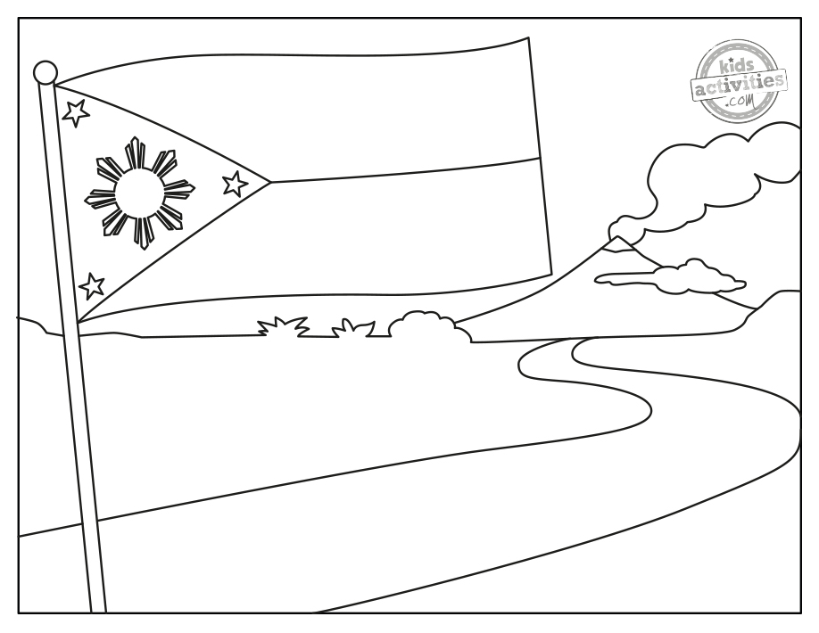 Providential philippine flag coloring pages kids activities blog