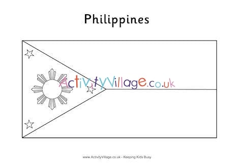 Philippines flag louring page