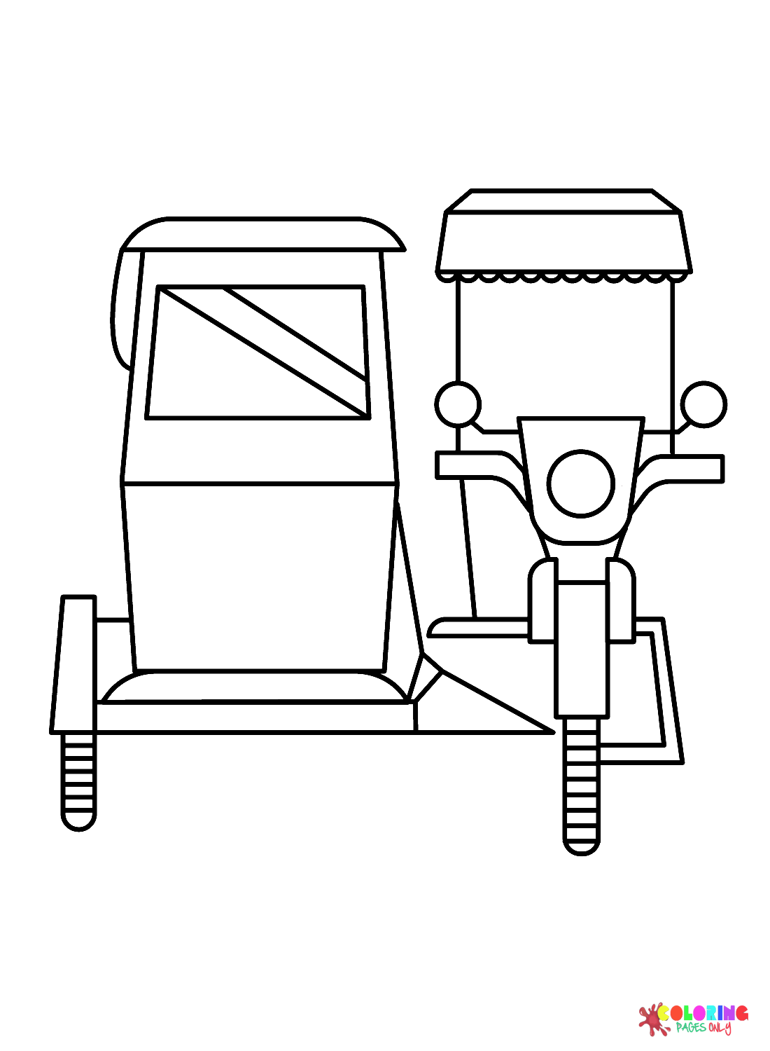 Tricycle coloring pages printable for free download