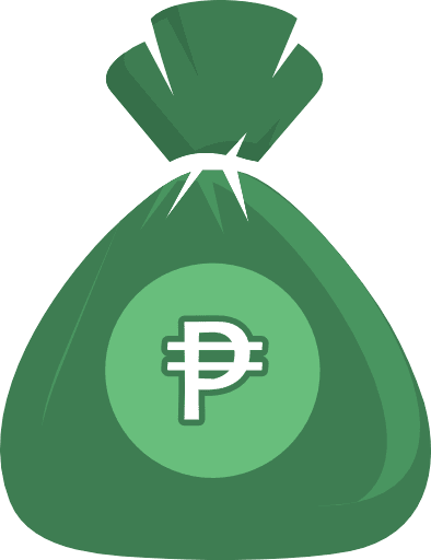 Money bag philippine peso color icon png and svg vector free download