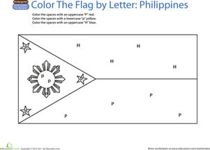 World flags loring page philippines worksheet educationm flag loring pages flags of the world loring pages