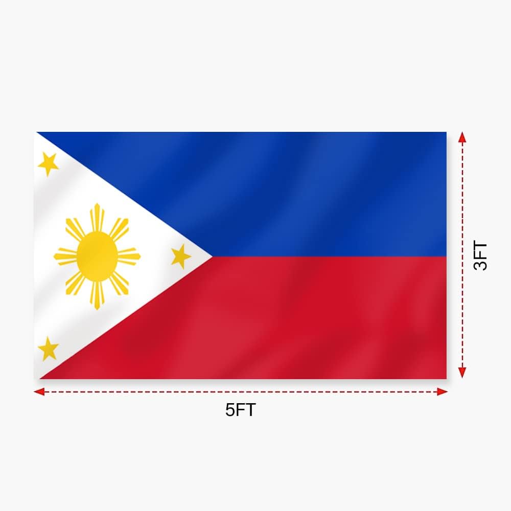 Republic of the philippines flag x foot