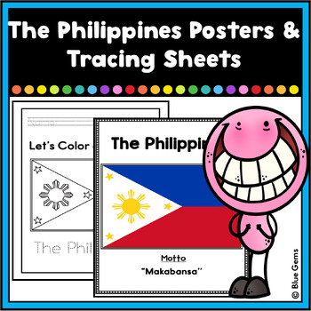 The philippines posters tracing sheets philippines flag coloring sheets