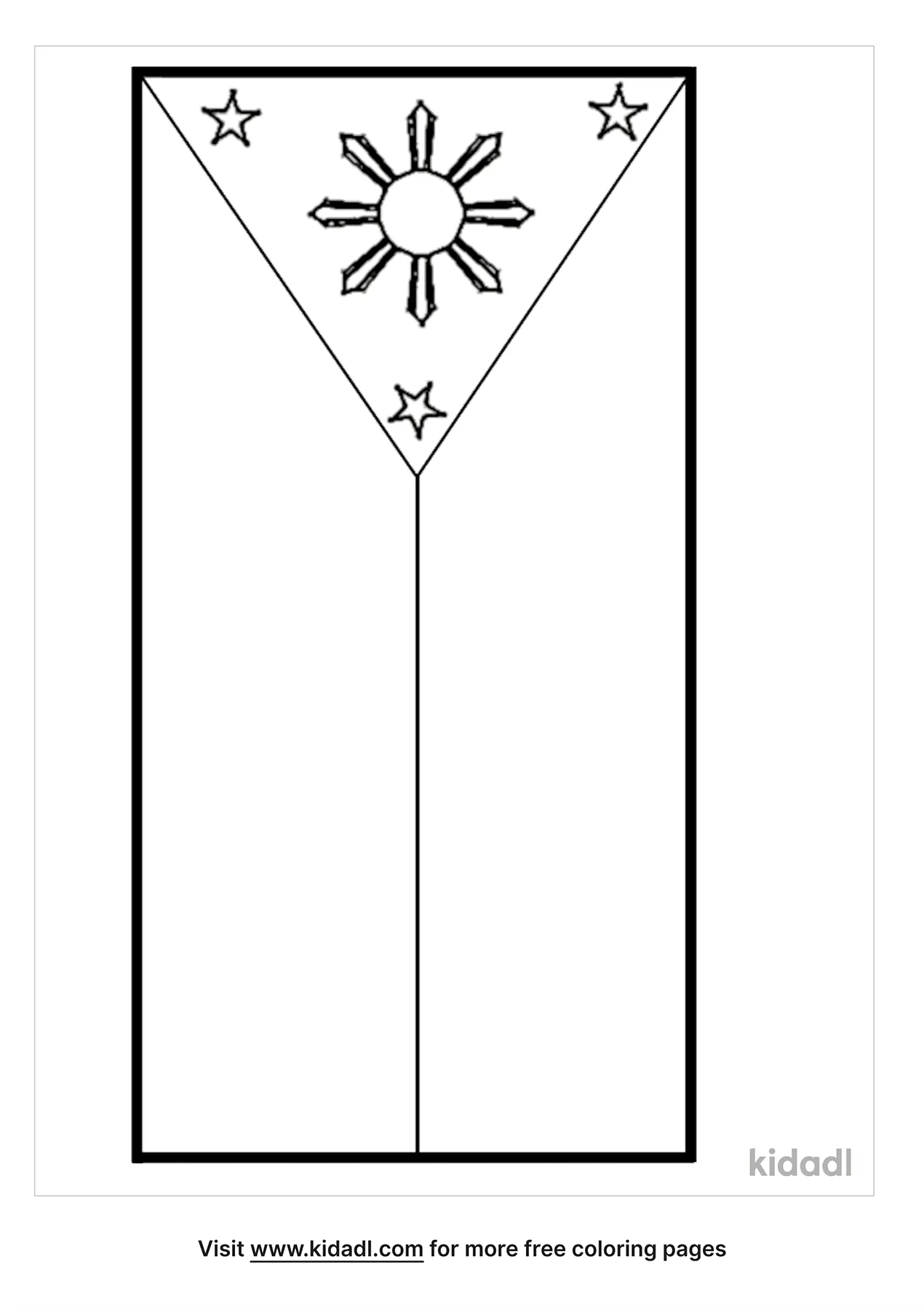 Free philippines flag coloring page coloring page printables