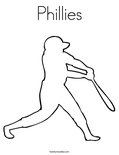 Phillies coloring page