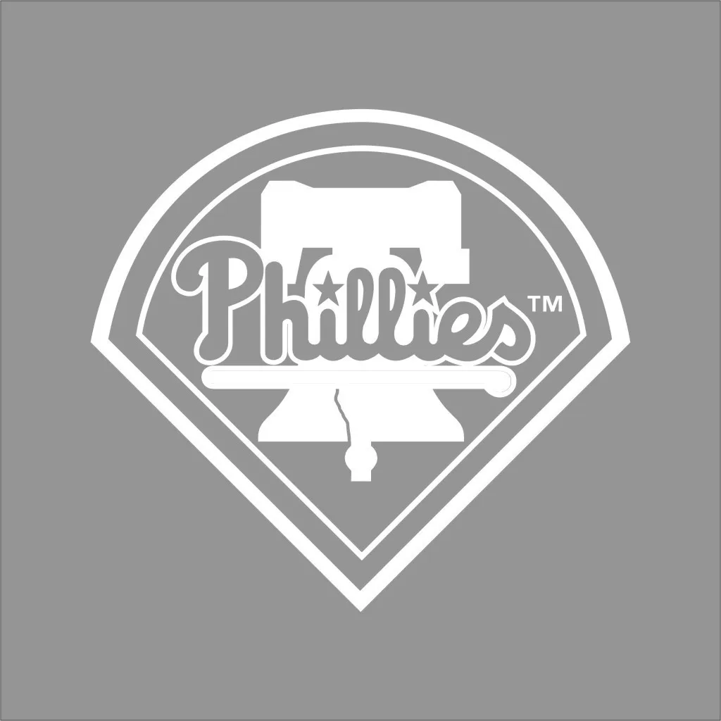 Philadelphia phillies mlb team logo color vinyl decal sticker car window wall