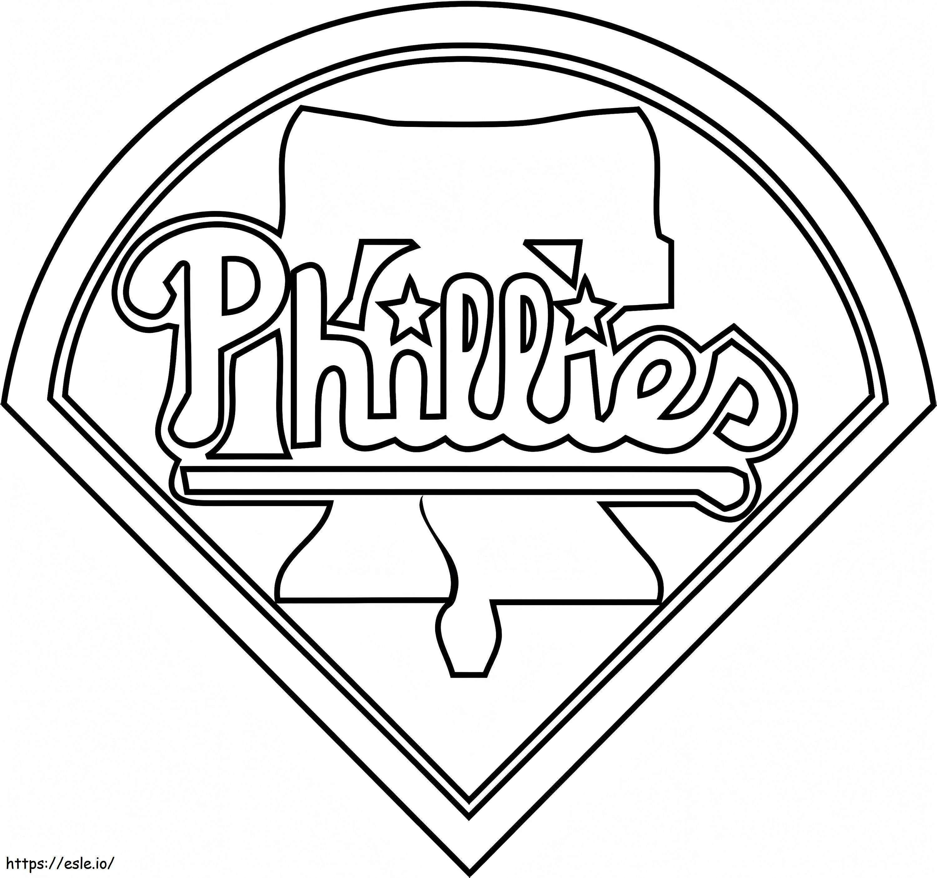 Philadelphia phillies logo coloring page