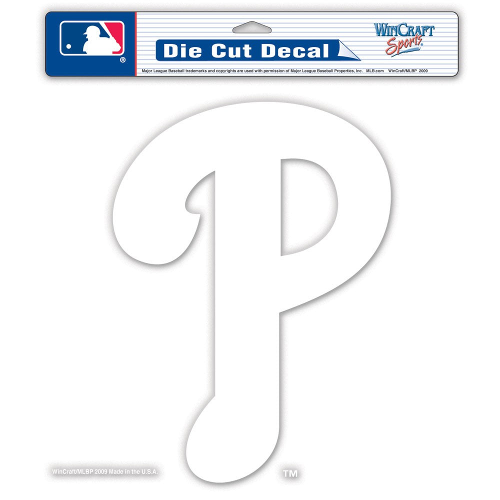 Philadelphia phillies x white p decal â fan treasures