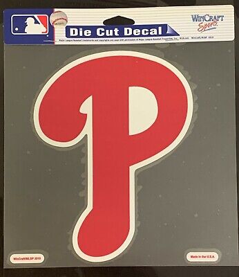 Philadelphia phillies classic x die cut mlb letters logo color decal sticker