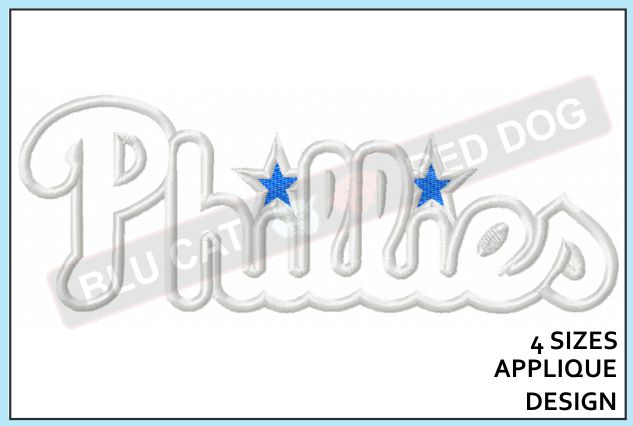 Philadelphia phillies applique design â baseball logo