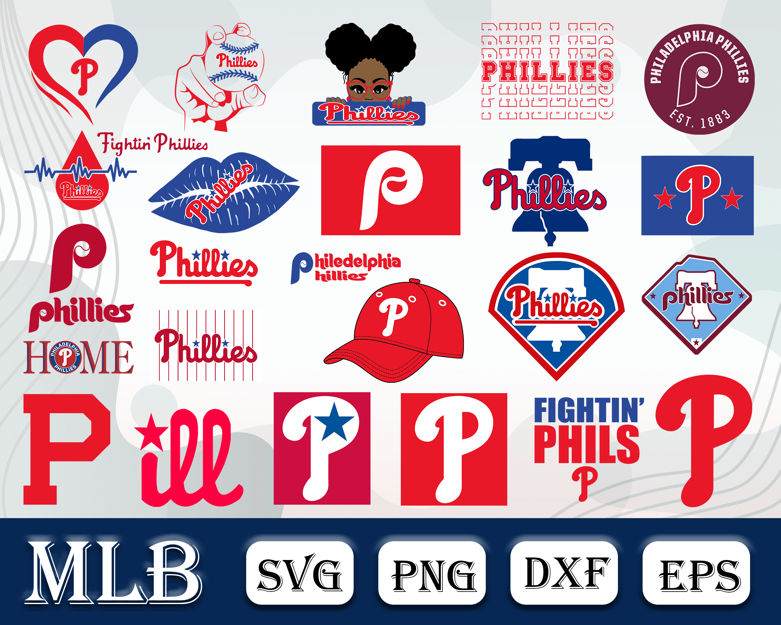 Philadelphia phillies bundle svg philadelphia phillies mlb