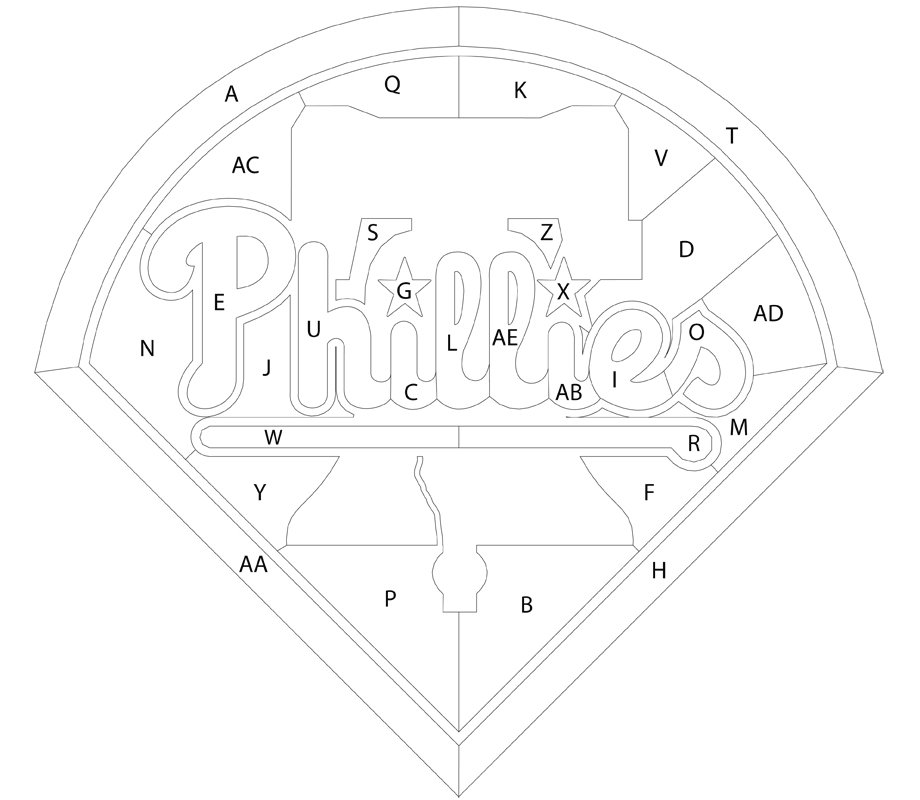 Paint by letter phillies quiz