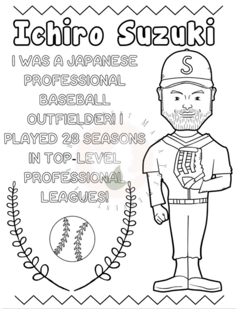 Popular athletes coloring pages