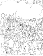 Philadelphia coloring book pages