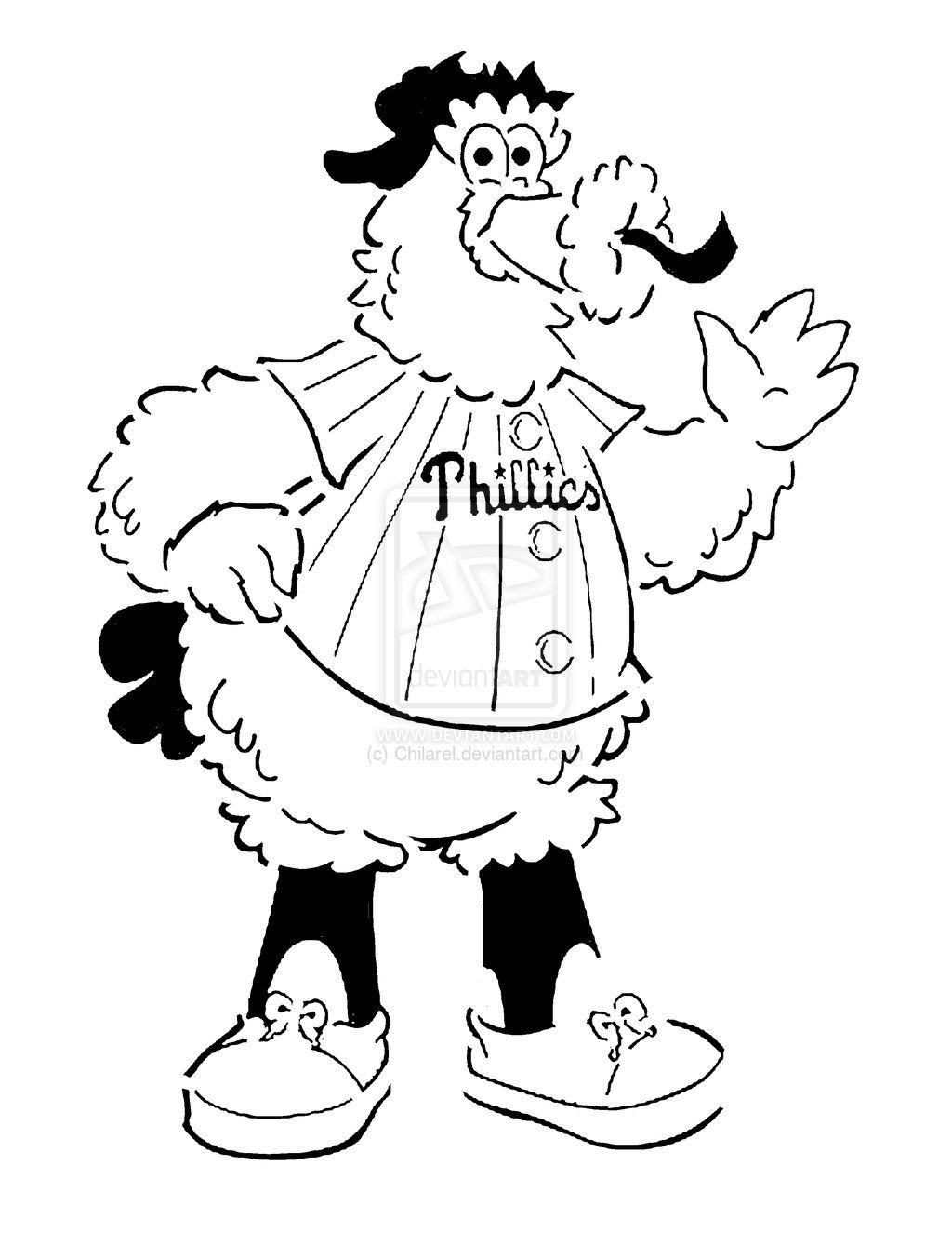 Philadelphia phillies phanatic coloring pages sketch coloring page baseball coloring pages philadelphia phillies phillies