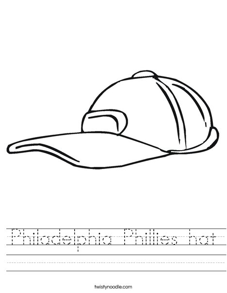 Philadelphia phillies hat worksheet