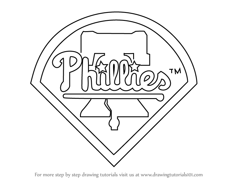 Phillies coloring pages philadelphia phillies logo baseball coloring pages sports coloring pages