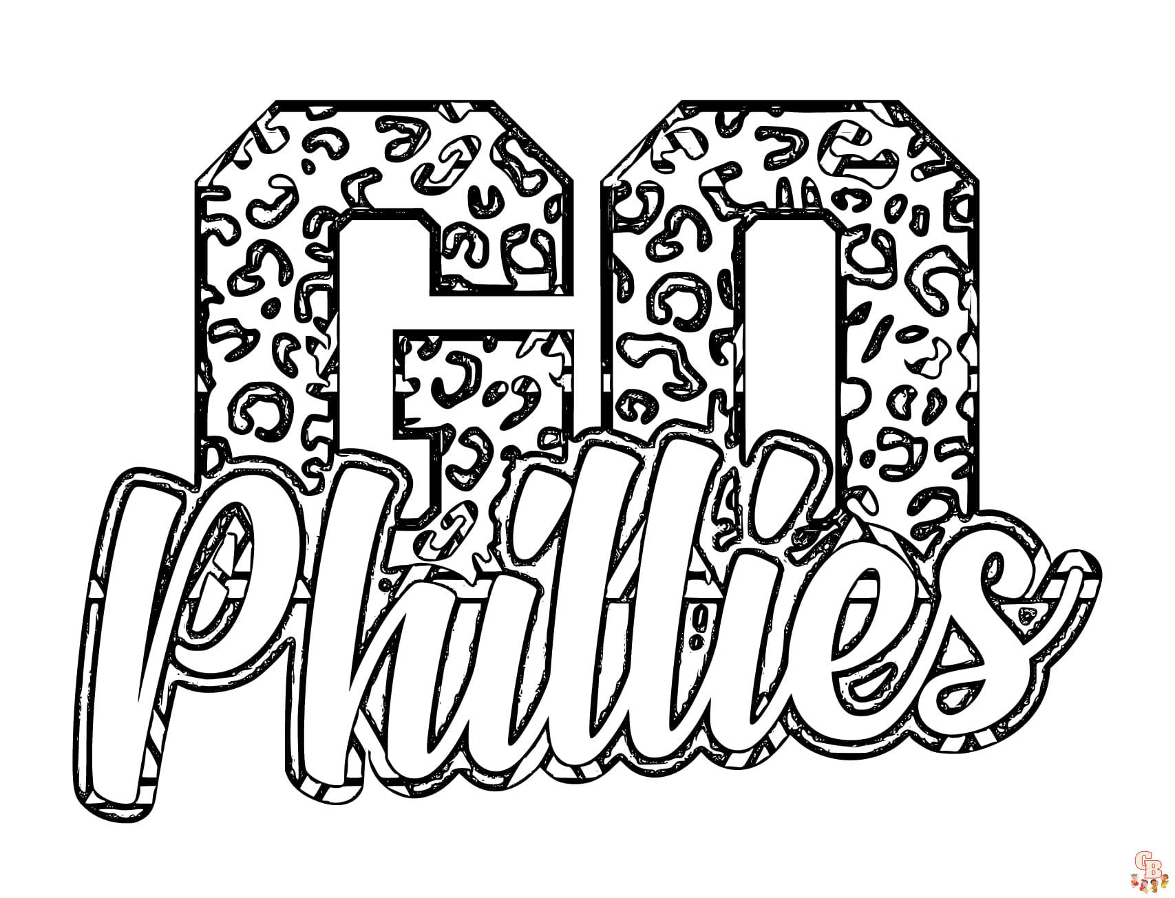 Printable phillies coloring pages free for kids and adults