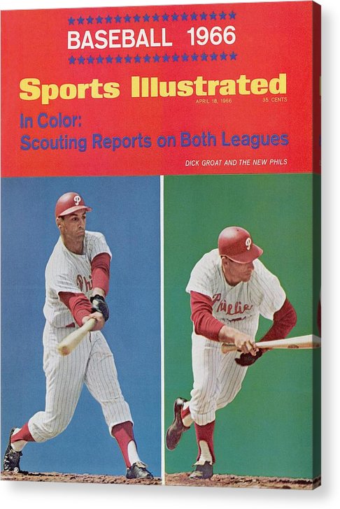 Philadelphia phillies dick groat sports illustrated cover acrylic print by sports illustrated