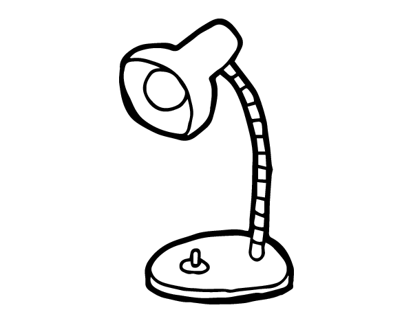 Small desk light coloring page