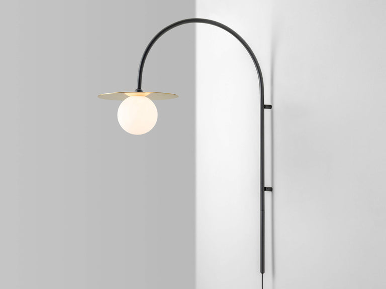 Charcoal grey arch wall light arch wall lamp