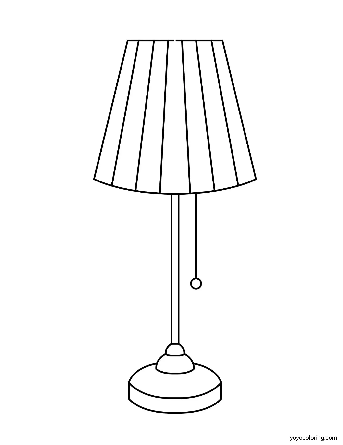 Lamp coloring pages á printable painting template