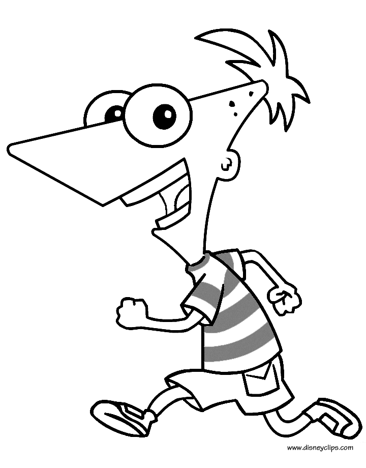 Phineas and ferb coloring pages