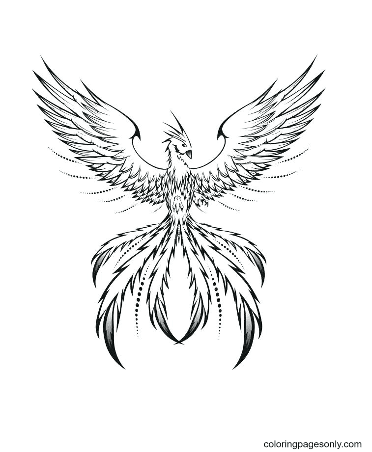 Phoenix coloring pages printable for free download