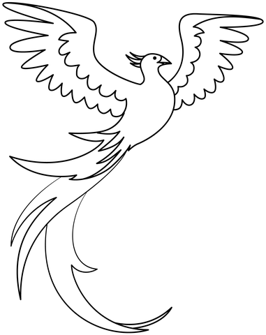 Phoenix coloring pages free coloring pages