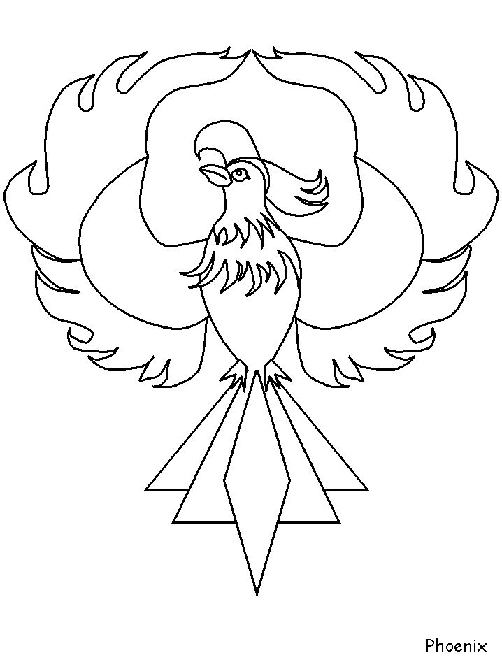 Phoenix coloring pages