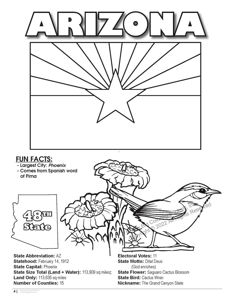 Arizona state coloring book