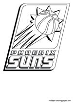 Phoenix suns nba coloring pages