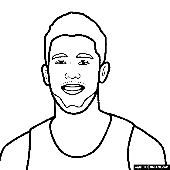 Devin booker coloring page