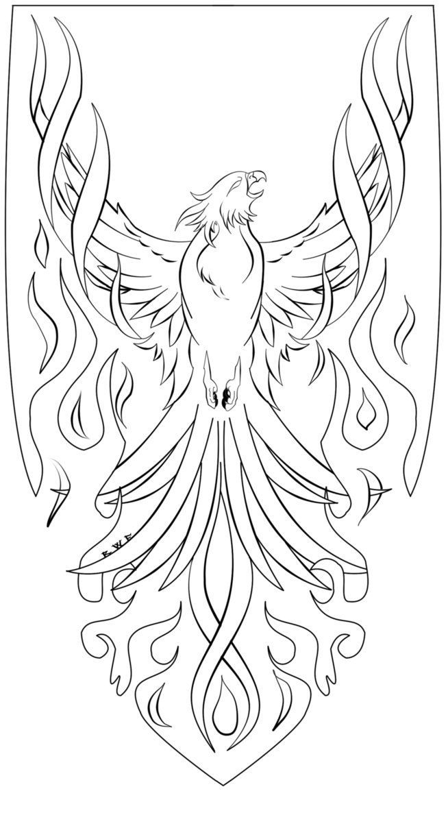 Phoenix coloring page phoenix coloring pag suns logo harry potter and the order of coloring pag bird draâ pictur of phoenix bird drawings coloring pag