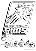 Phoenix suns nba coloring pages