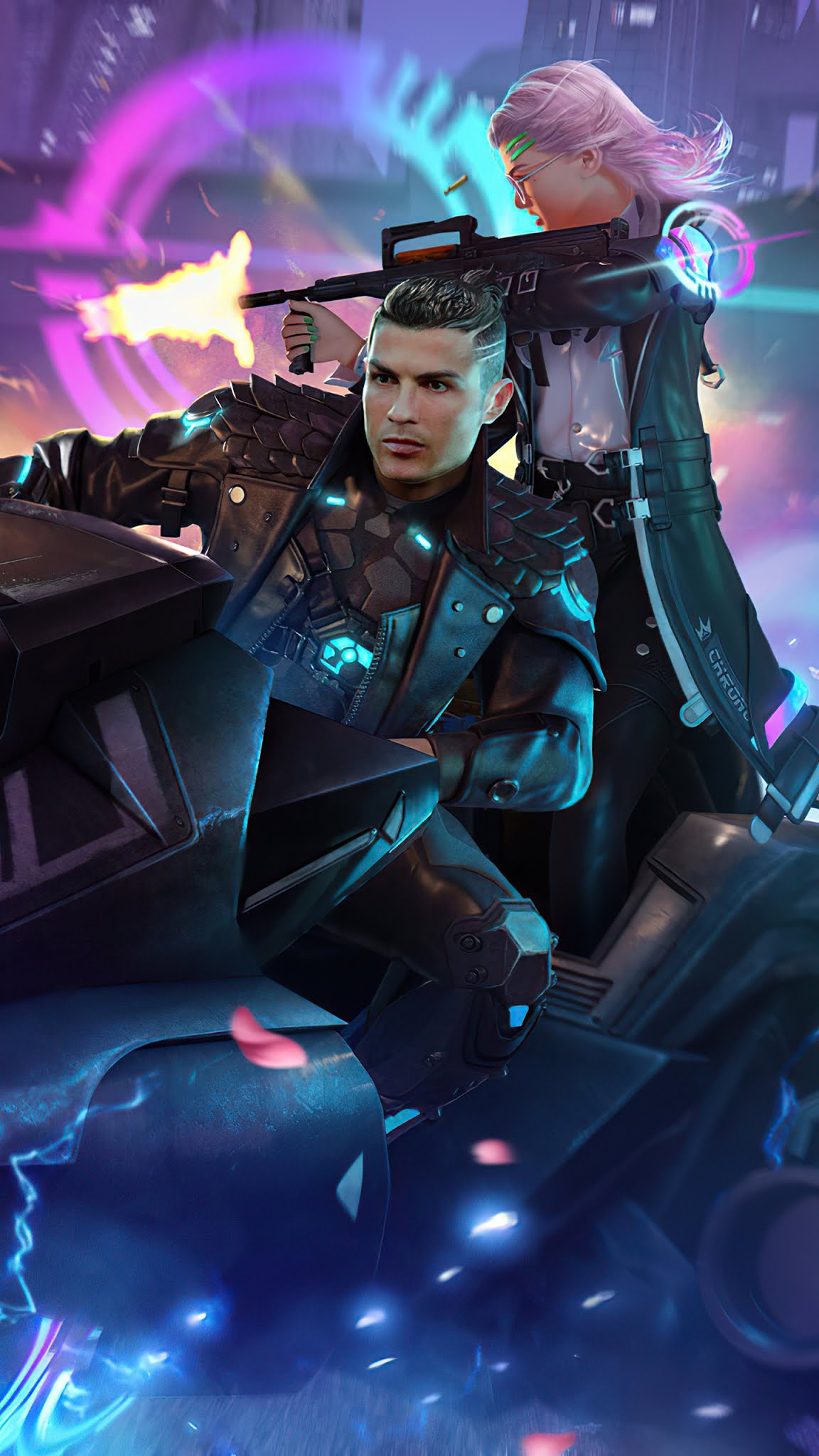 Cristiano ronaldo garena free fire k wallpaper