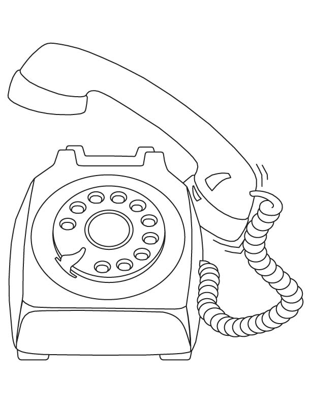 Old telephone coloring page download free old telephone coloring page for kids best coloring pages