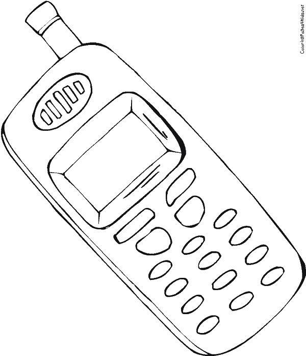Online coloring pages coloring mobile phone coloring