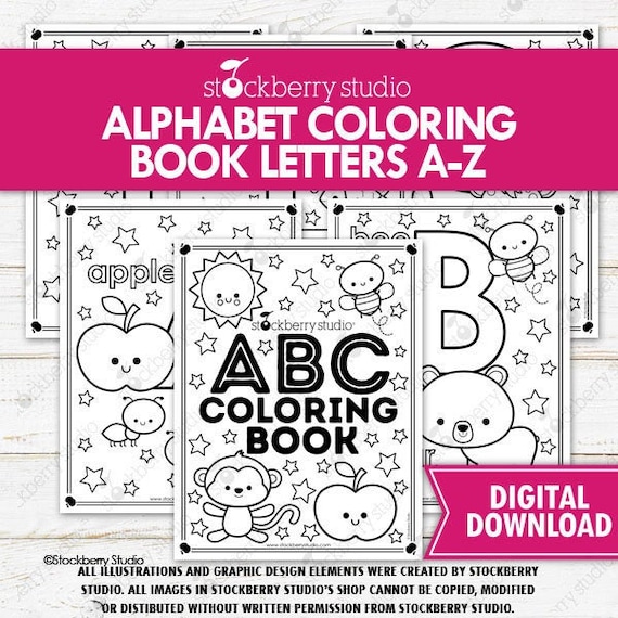 Alphabet coloring pages printable phonics literacy abc letters alphabet worksheets preschool kindergarten pre