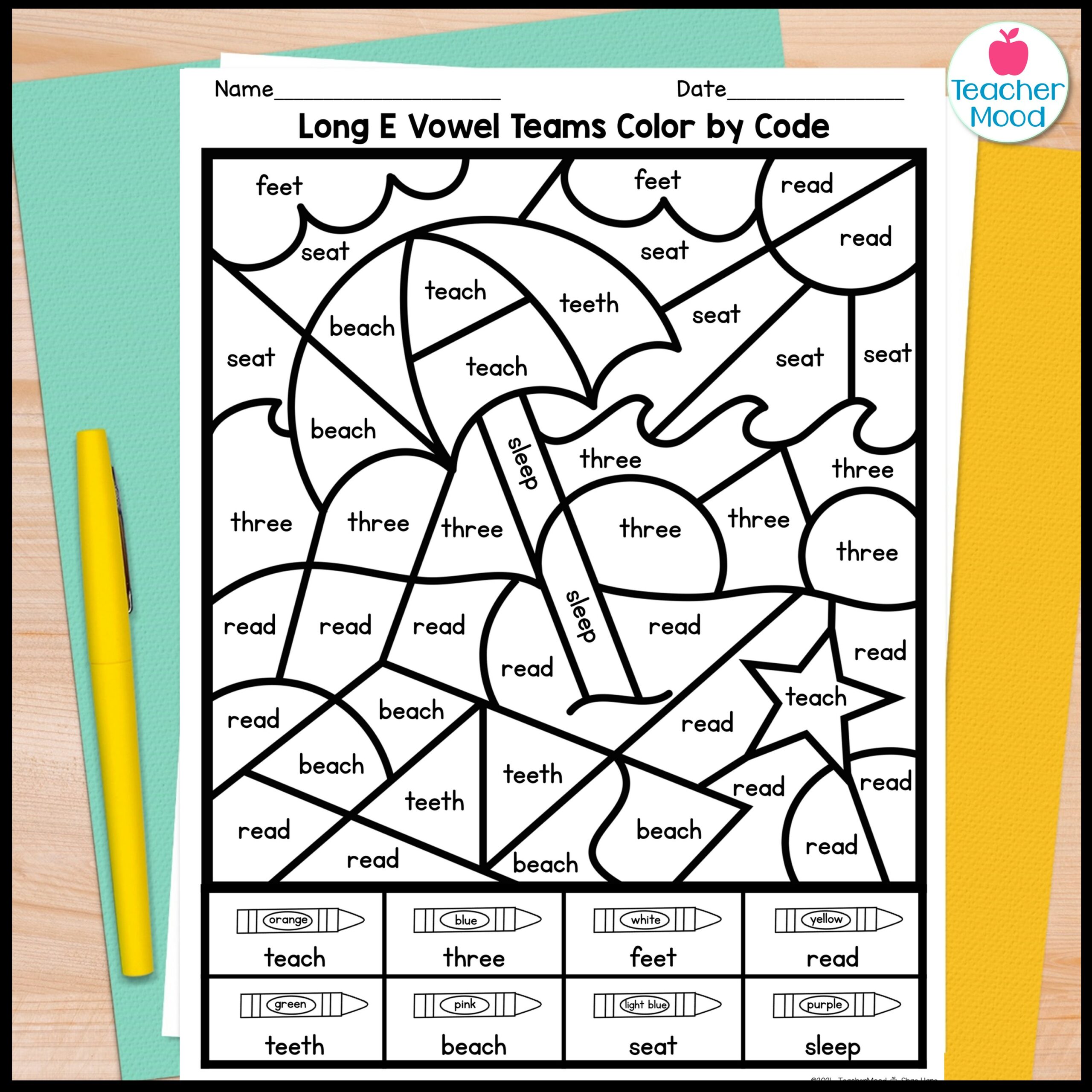 Word work coloring pages phonics worksheets decodables made by teachers