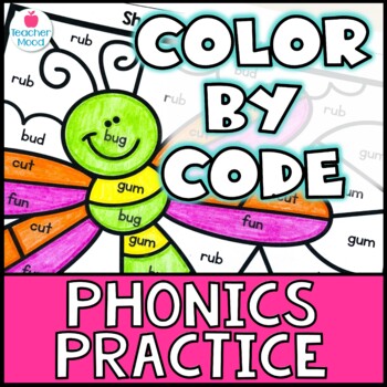 Word work coloring pages phonics worksheets decodables tpt