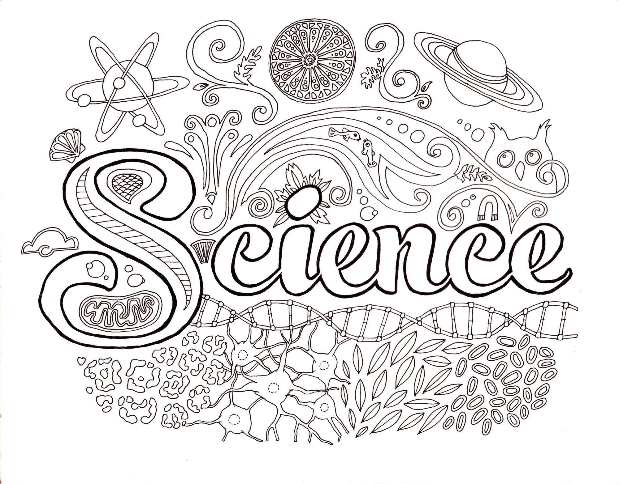 Science coloring pages