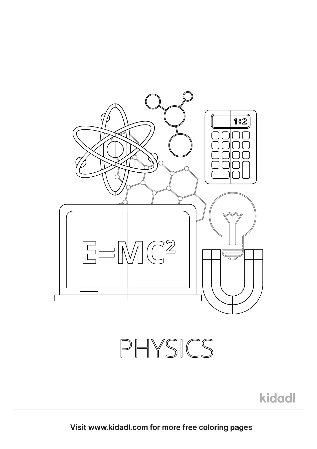 Free physics coloring page coloring page printables