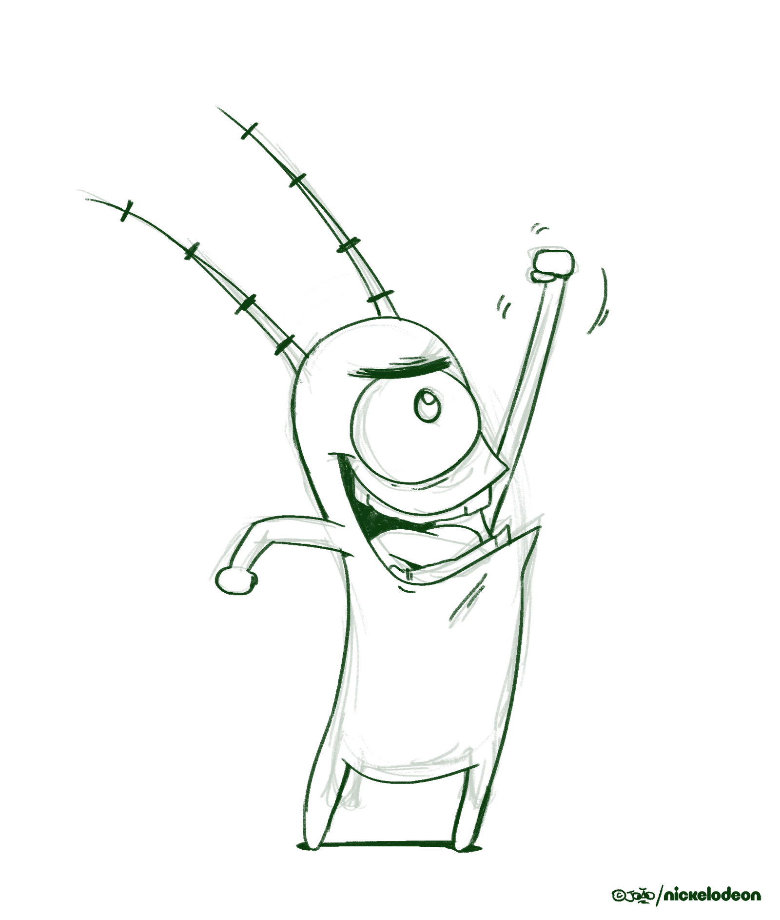 Plankton sketch by joaoppereiraus on