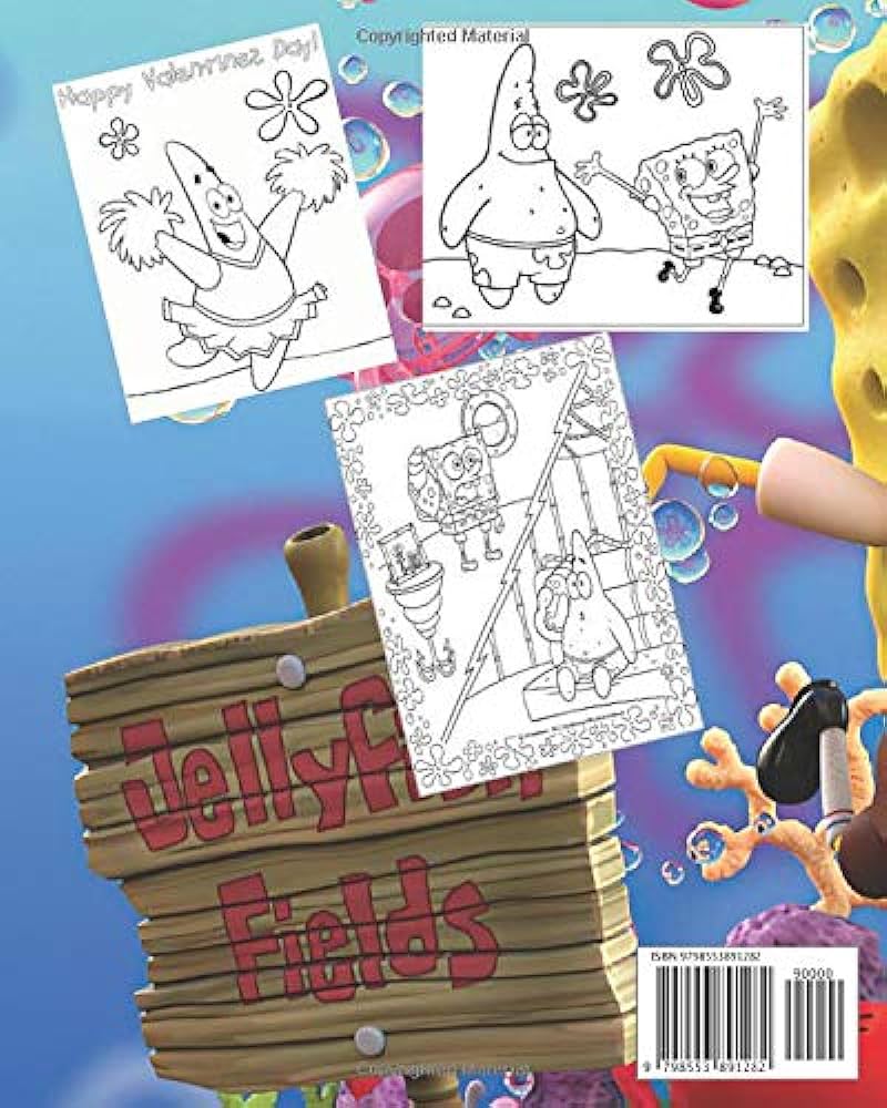 Coloring book spongebob squarepants coloring book spongebob squarepants livre de coloriagemalbuch draw patrick starsquidward tentaclesmr puffpearl krabskaren planktoneasy color by