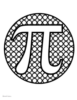 Pi day freebie graphing coloring and a game tpt