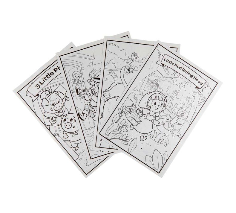 Fairy tale coloring book with stickers