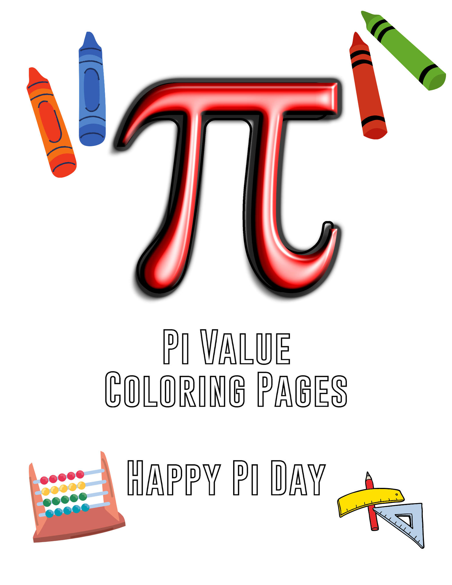 Pi day coloring pages skrafty