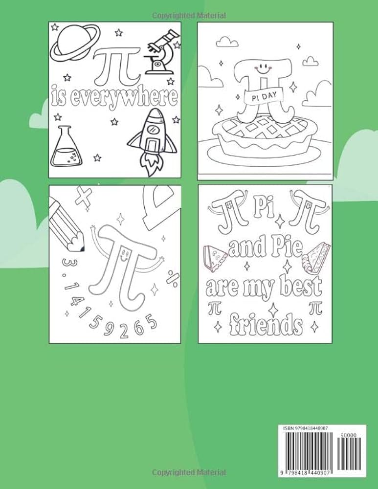 Pi day coloring book for kids teach kids about the number pi basic math concepts about the number pi and funny quotes to celebrate pi day march for pi day activities