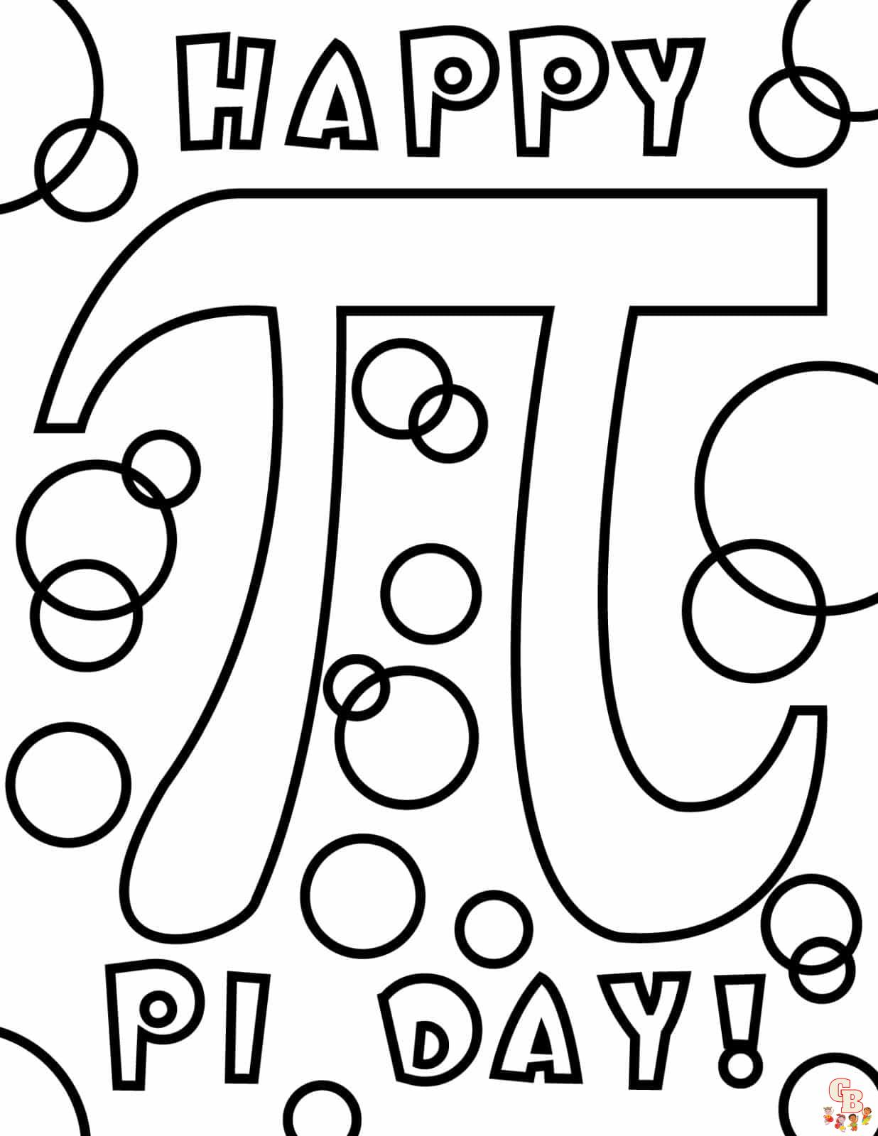 Celebrate pi day with printable coloring pages
